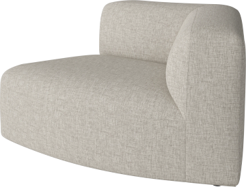Angle Curved Small Corner Module 45 - right by Bolia - view 2