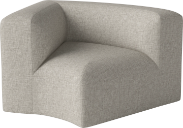 Angle Curved Large Corner Module 45 - left by Bolia - view 2
