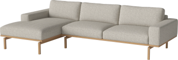 Elton Sofa 3,5 seater w. chaise longue - left by Bolia - view 2