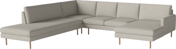 Scandinavia Remix Corner 5 seater w. chaise longue right - open end - left by Bolia - view 2