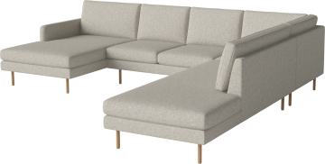 Scandinavia Remix Corner 5 seater w. chaise longue -left - open end - right by Bolia - view 2
