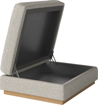Sepia Pouf 81 x 97 cm w. storage by Bolia - view 2