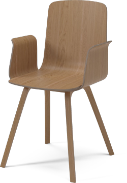 Palm Veneered Dining Chair w. Armrest by Bolia - view 2
