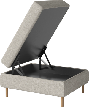 Scandinavia Pouf 85 x 70 cm w. storage by Bolia - view 2