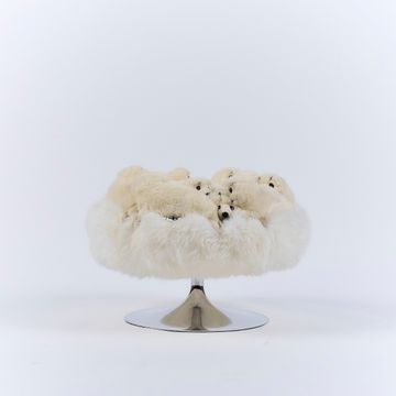 Pouf trompette white lovee by APcollection srl - view 2