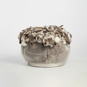 Mini pouf rex fluffy balls by APcollection srl - view 2