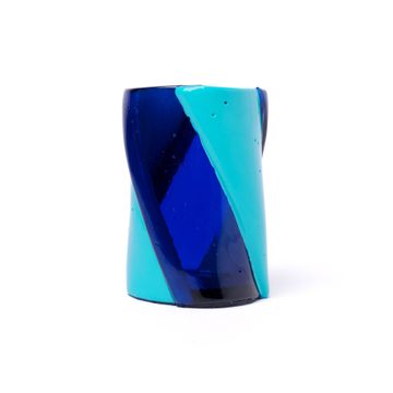 Twirl Vase - Clear Blue, Turquoise by corsi design - view 6
