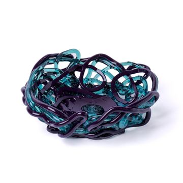 Tutti Frutti II Special Basket M - Clear Aqua, Matt Aubergine by corsi design - view 2