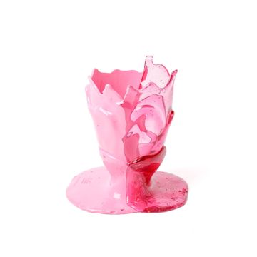 Twins C Vase S - Clear Light Fuchsia, Pink by corsi design - view 2