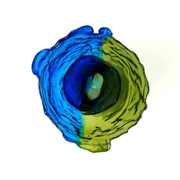 Twins C Vase L - Clear Blue, Bottle Green by corsi design - view 6