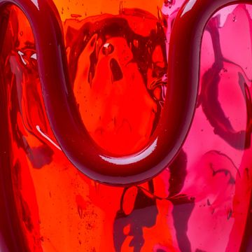 Indian Summer Vase Extra Colour - Clear Fuchsia, Orange, Matt Bordeaux by corsi design - view 6