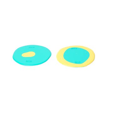 Table-Mates Small Set of Two - Turquoise, Pastel Yellow by corsi design - view 2