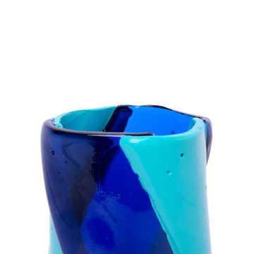 Twirl Vase - Clear Blue, Turquoise by corsi design - view 5