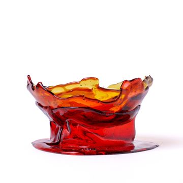 Big Collina Vase Extra Colour - Clear Amber And Dark Ruby by corsi design - view 5
