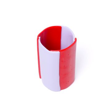 Four Lines Vase - Matt Coral, Lilac by corsi design - view 3