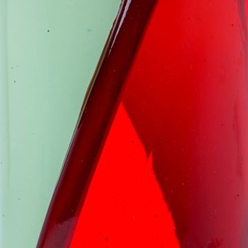 Twirl Vase - Clear Red, Mint by corsi design - view 4