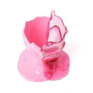 Twins C Vase S - Clear Light Fuchsia, Pink by corsi design - view 4