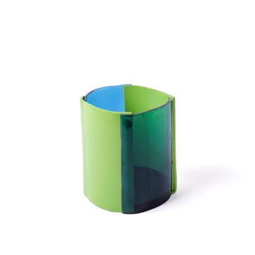 Four Lines Vase - Clear Light Blue, Apple by corsi design - view 4