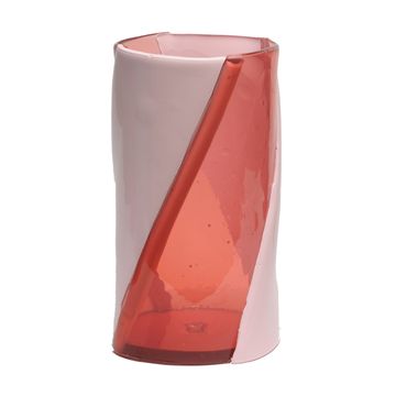Twirl Vase - Clear Pink, Matt Pink by corsi design - view 2