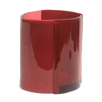 Four Lines Vase - Clear Fuchsia, Matt Cherry by corsi design - view 2