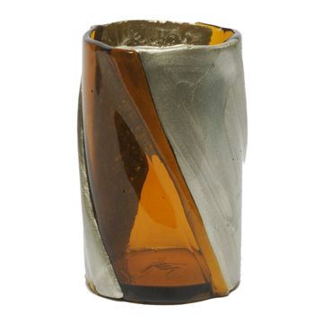 Twirl Vase - Clear Amber, Bronze by corsi design - view 2