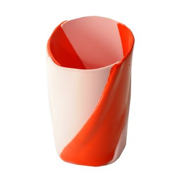Twirl Vase - Matt Orange, Matt Pink by corsi design - view 4
