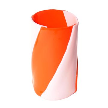 Twirl Vase - Matt Orange, Matt Pink by corsi design - view 3