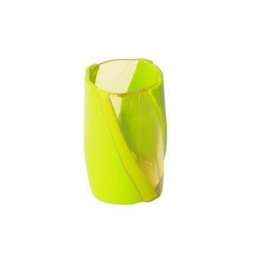 Twirl Vase - Clear Yellow, Matt Lime by corsi design - view 3