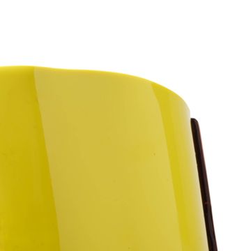 Four Lines Vase - Clear Antique Pink And Matt Fluo Yellow by corsi design - view 5