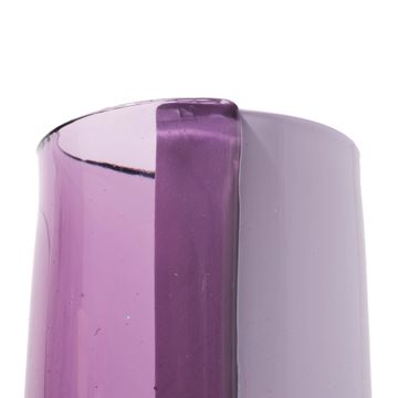 Two Lines Vase - Clear Lilac And Matt Lilac by corsi design - view 6