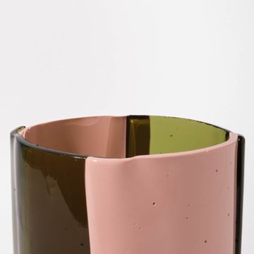 Four Lines Vase - Clear Bottle Green, Matt Salmon by corsi design - view 6