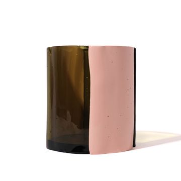 Four Lines Vase - Clear Bottle Green, Matt Salmon by corsi design - view 2