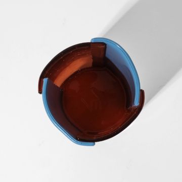 Four Lines Vase - Clear Light Ruby, Blue by corsi design - view 4