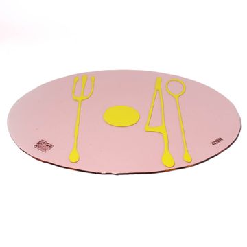 Table-Mates - Clear Antique Pink, Fluo Yellow by corsi design - view 2