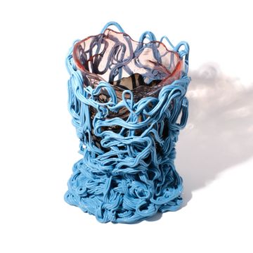 Spaghetti Special Vase Extra Colour - Light Ruby, Fumè, Light Blue by corsi design - view 4