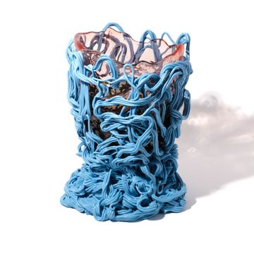 Spaghetti Special Vase Extra Colour - Light Ruby, Fumè, Light Blue by corsi design - view 2