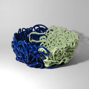 Tutti Frutti II Special Basket  L - Matt Aqua, Matt Blue by corsi design - view 3