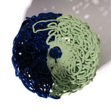 Tutti Frutti II Special Basket  L - Matt Aqua, Matt Blue by corsi design - view 5