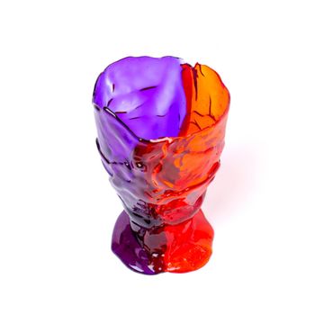 Twins C Vase - Clear Orange, Purple by corsi design - view 3