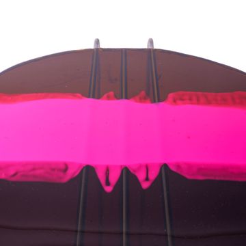 Triple Play Coffee Table XL High - Clear Fumè, Fluo Fuchsia, Brown by corsi design - view 4