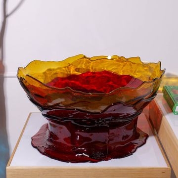 Big Collina Vase Extra Colour - Clear Amber And Dark Ruby by corsi design - view 2