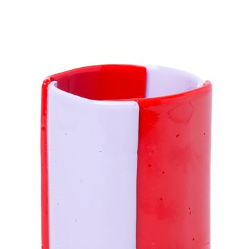 Four Lines Vase - Matt Coral, Lilac by corsi design - view 4