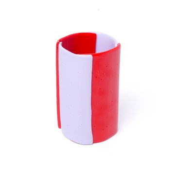 Four Lines Vase - Matt Coral, Lilac by corsi design - view 6