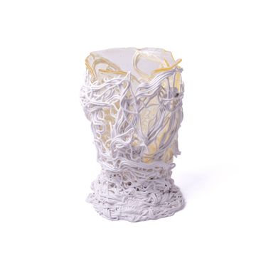 Spaghetti Special Vase L - Clear, White by corsi design - view 2