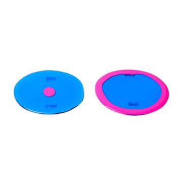 Set of 2 Table-Mates Small - Clear Celestial Blue, Fluo Fuchsia by corsi design - view 2