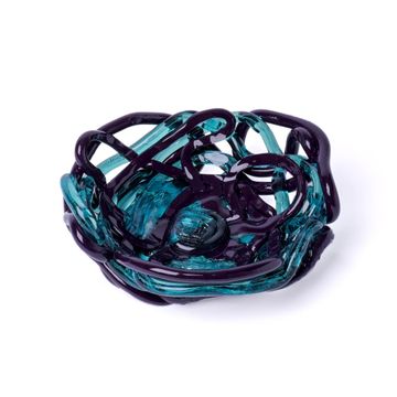 Tutti Frutti II Special Basket  S - Clear Aqua, Matt Aubergine by corsi design - view 3