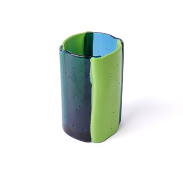 Four Lines Vase - Clear Light Blue, Apple by corsi design - view 3