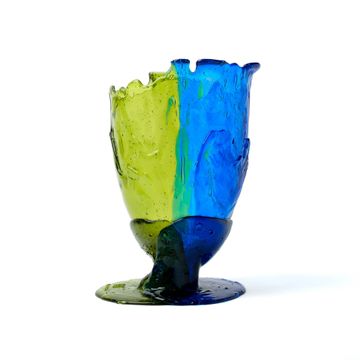 Twins C Vase L - Clear Blue, Bottle Green by corsi design - view 3