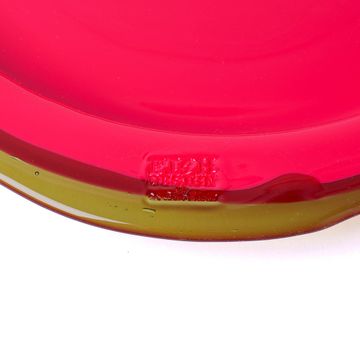 Try Tray Round - Matt Fuchsia And Clear Bottle Green by corsi design - view 4