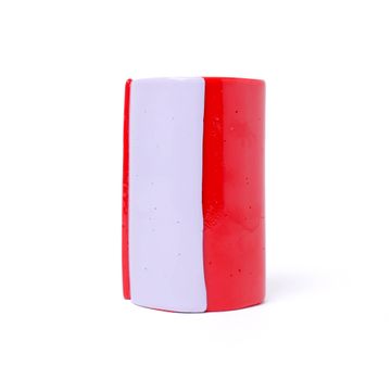 Four Lines Vase - Matt Coral, Lilac by corsi design - view 5